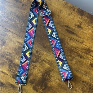 Colorful Geometric Bag Strap crossbody